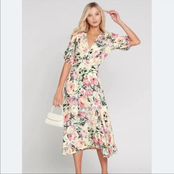 NWOT Faithfull The Brand | Marie Louise Midi Dress size M - Picture 3 of 15